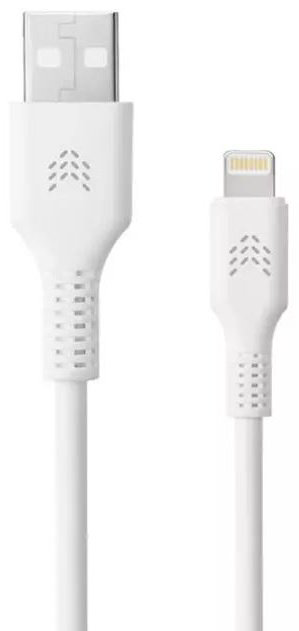 Кабель Rocket USB Type-A (M), Lightning (M) белый купить,NaN