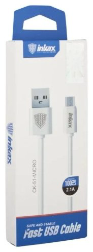Кабель Inkax USB 3.0 (M), micro-USB 2.0 (M) белый купить,NaN