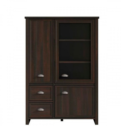 Витрина Gerbor Гермес REG2D1W2S дуб болотный купить,NaN