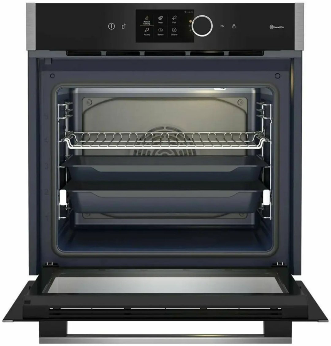 Духовой шкаф Grundig GEBM19600BCHI черный, серебристый купить,NaN