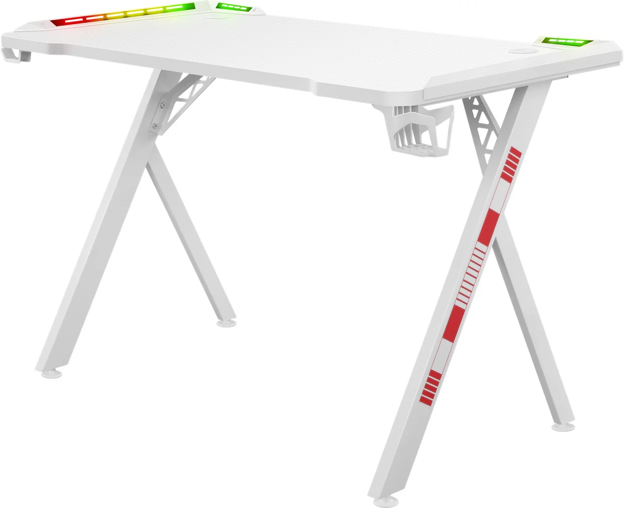 Стол компьютерный Defender Foton RGB 64308 White - ForteMarket Стол компьютерный Defender Foton RGB 64308 White купить,64200