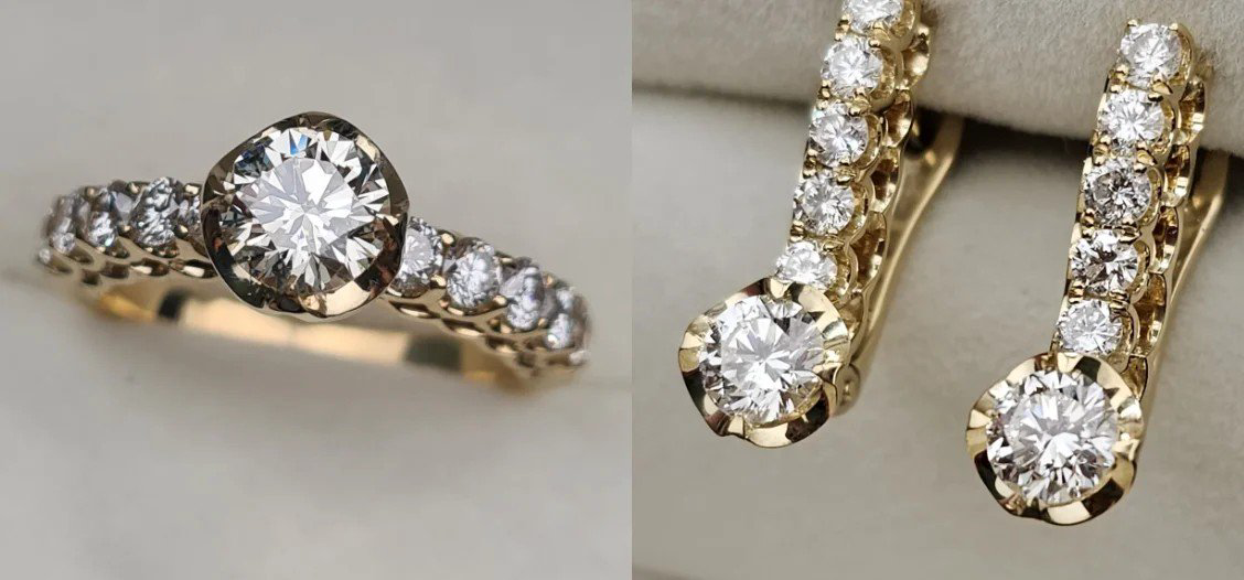 Комплект Deimantas 110598827 18р 1,61ct 1,4ct. купить,NaN
