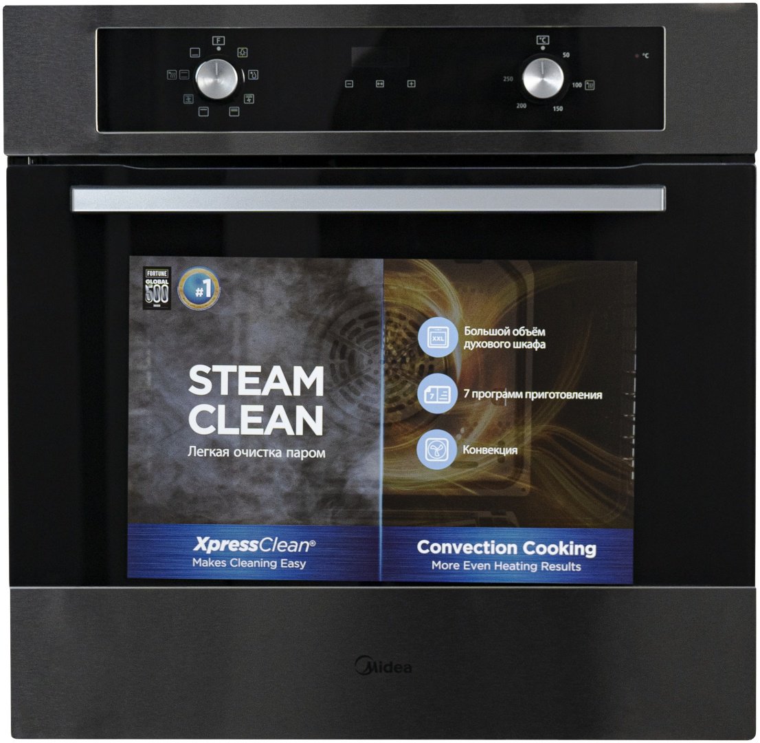 Духовой шкаф Midea MO670A4 X + варочная поверхность Midea MG613T X серый купить,0