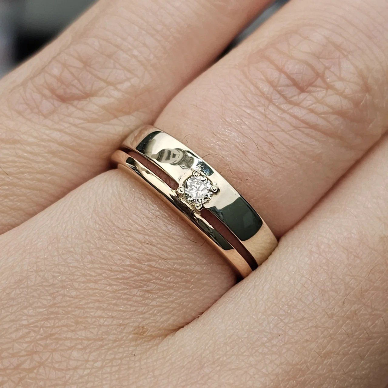 Кольцо Deimantas 110685306 16,5р 3,85гр 0,104ct. купить,NaN