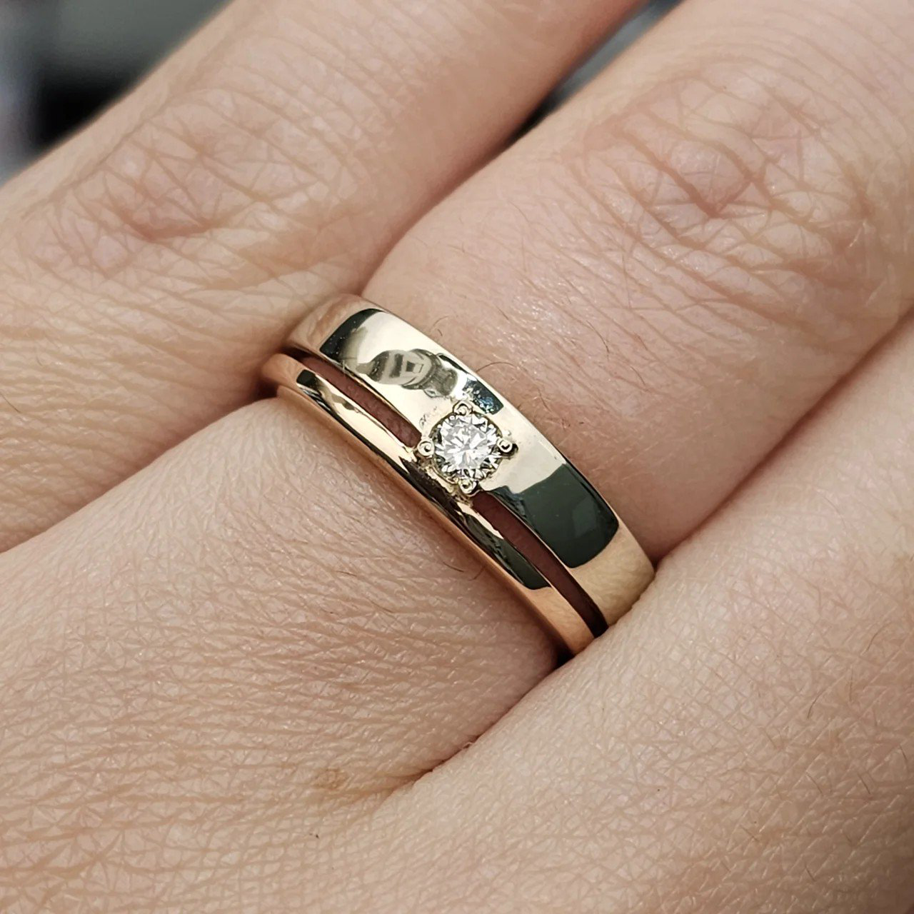 Кольцо Deimantas 110685306 16,5р 3,85гр 0,104ct. купить,NaN