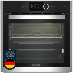 Духовой шкаф Grundig GEBM19600BCHI черный, серебристый