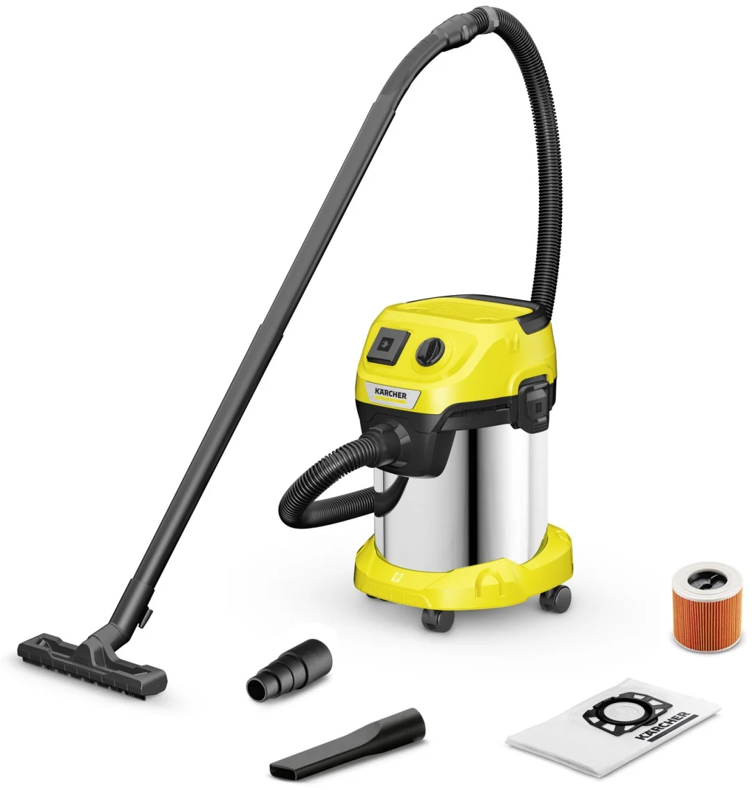 Промышленный пылесос Karcher WD 3 P S V-17/4/20 1.628-191.0 желтый