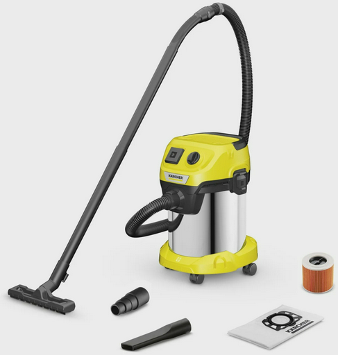 Промышленный пылесос Karcher WD 3 P S V-17/4/20 1.628-191.0 желтый