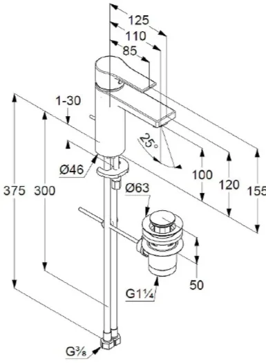 Смеситель Kludi Bozz 482900565 хром купить,170462