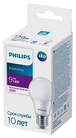 Philips 9W E27, светодиодная, теплый белый