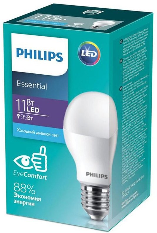 Philips 11W E27, светодиодная, холодный белый - ForteMarket Philips 11W E27, светодиодная, холодный белый купить,0