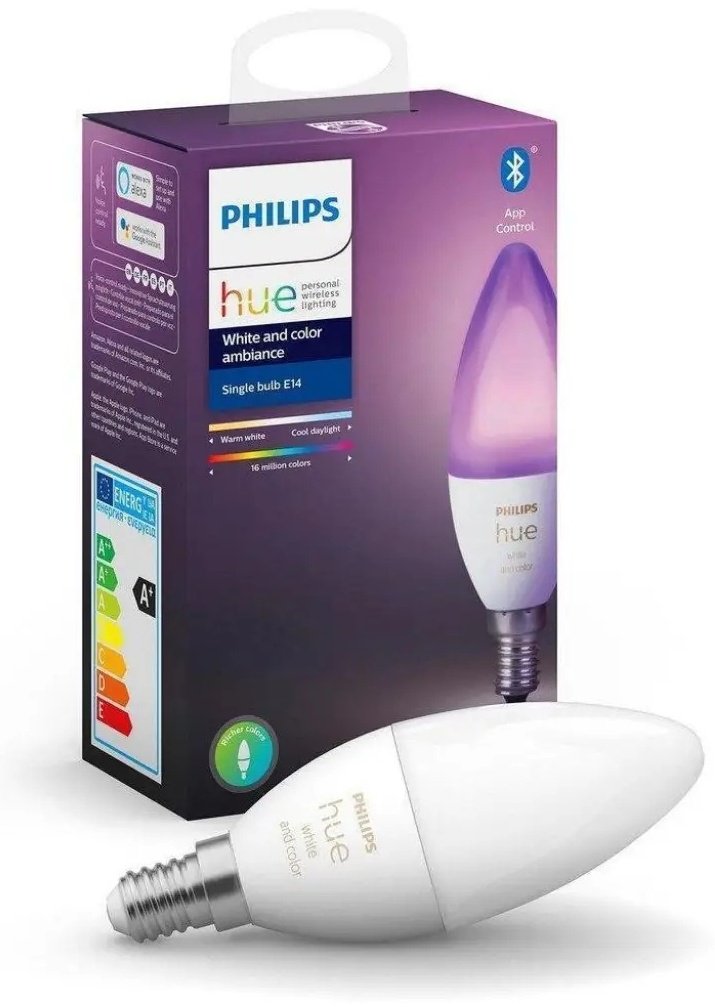Philips 5.3W Е14, умная, RGB
