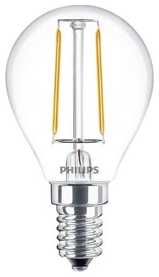 Philips 2W Е14, светодиодная, теплый белый