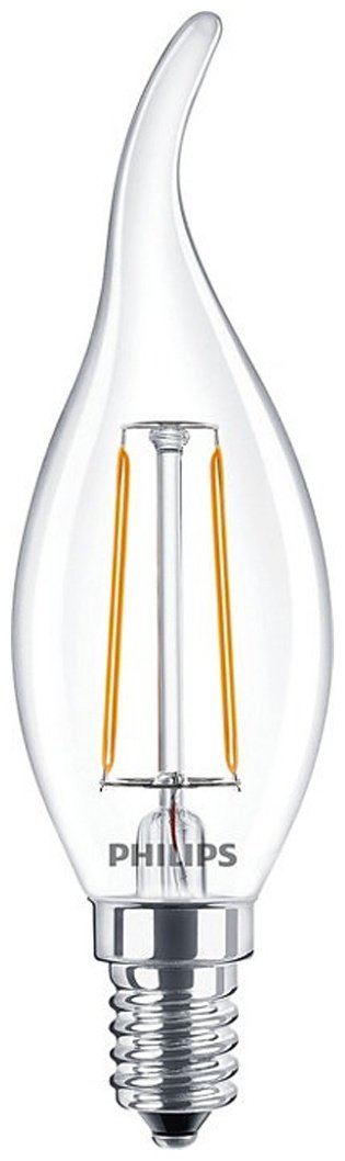 Philips 2W Е14, светодиодная, теплый белый