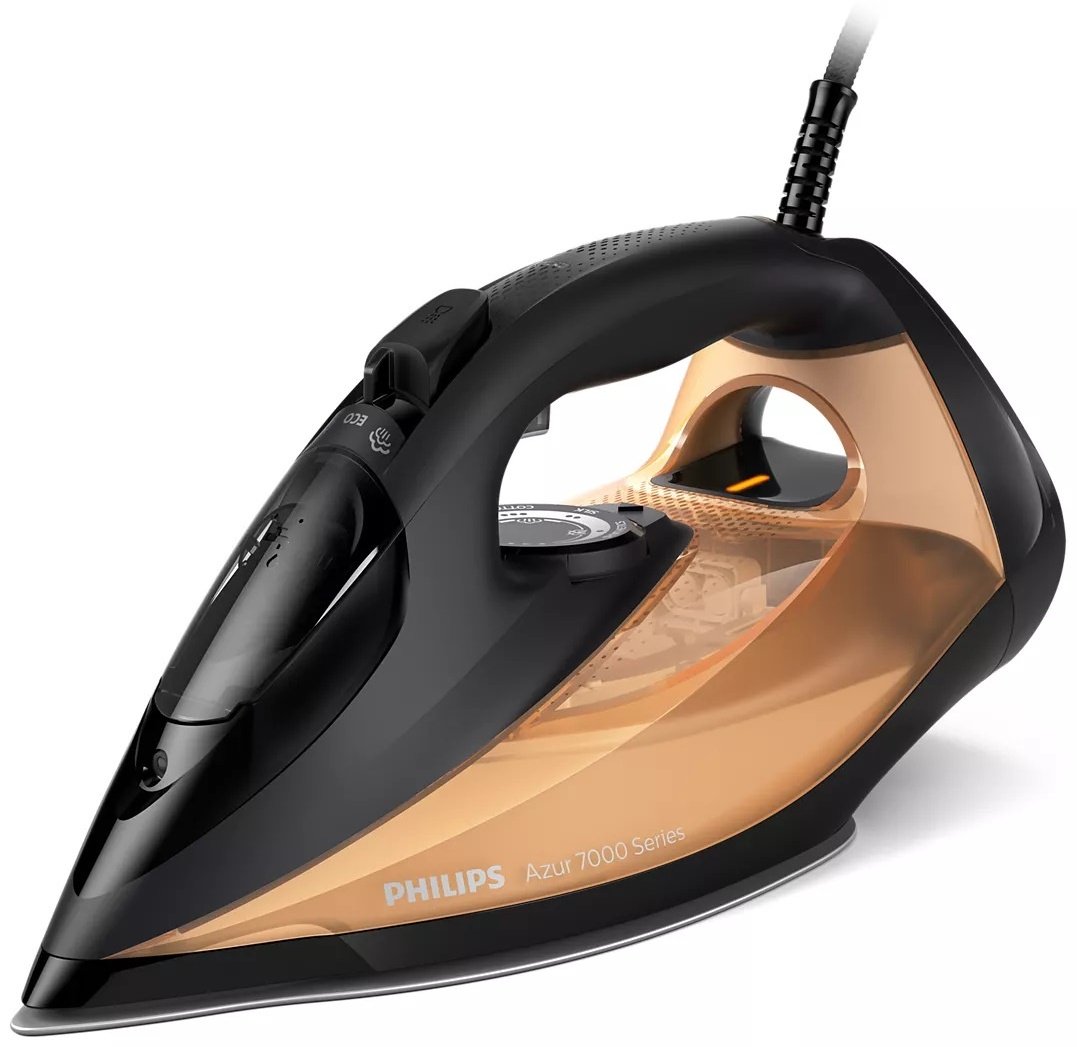 Утюг Philips Azur 7000 DST7040/80 черный, золотистый