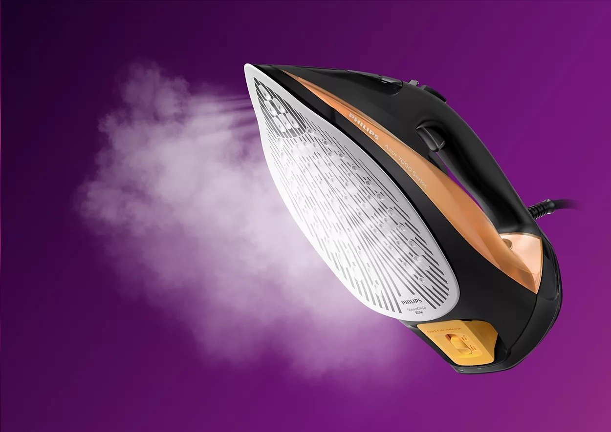 Утюг Philips Azur 7000 DST7040/80 черный, золотистый - ForteMarket Утюг Philips Azur 7000 DST7040/80 черный, золотистый купить,0