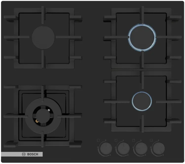 Газовая варочная панель Bosch PNK6B6P40R Black купить,262359.5