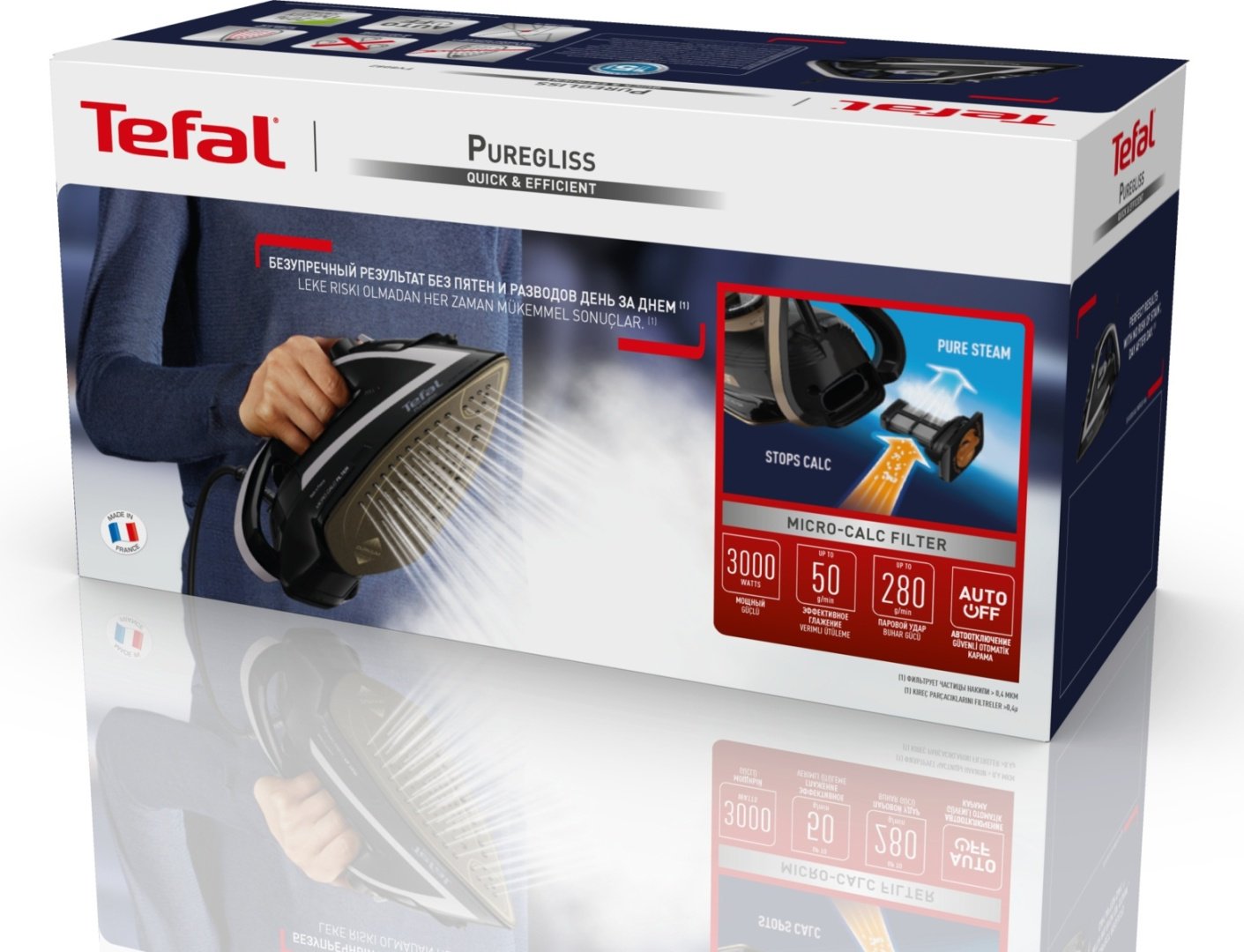 Утюг Tefal Puregliss FV8082EO черный купить,0