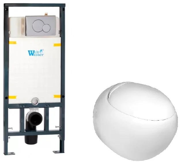 Инсталляция комплект WeltWasser MJ5072 MARBERG 507 + JECKENBACH 004 GL-WT + MAR 507 SE-CR Белый