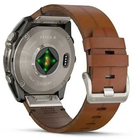 Смарт-часы Garmin Fenix 8X 010-02905-40 51mm Sapphire Bare Titanium Black with Chestnut Leather Band купить,0