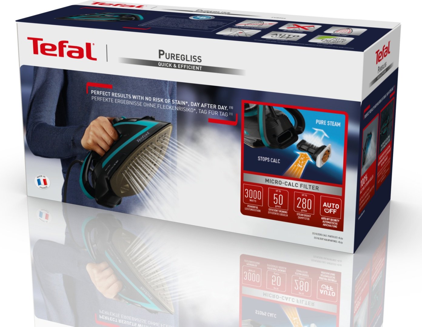 Утюг Tefal Puregliss FV8066E0 черный купить,0