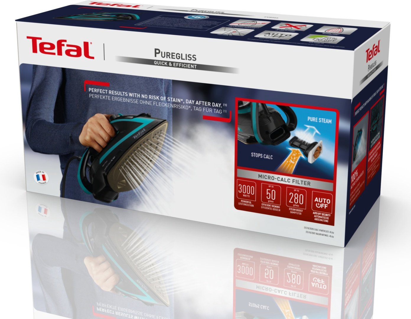 Утюг Tefal Puregliss FV8066E0 черный купить,69990