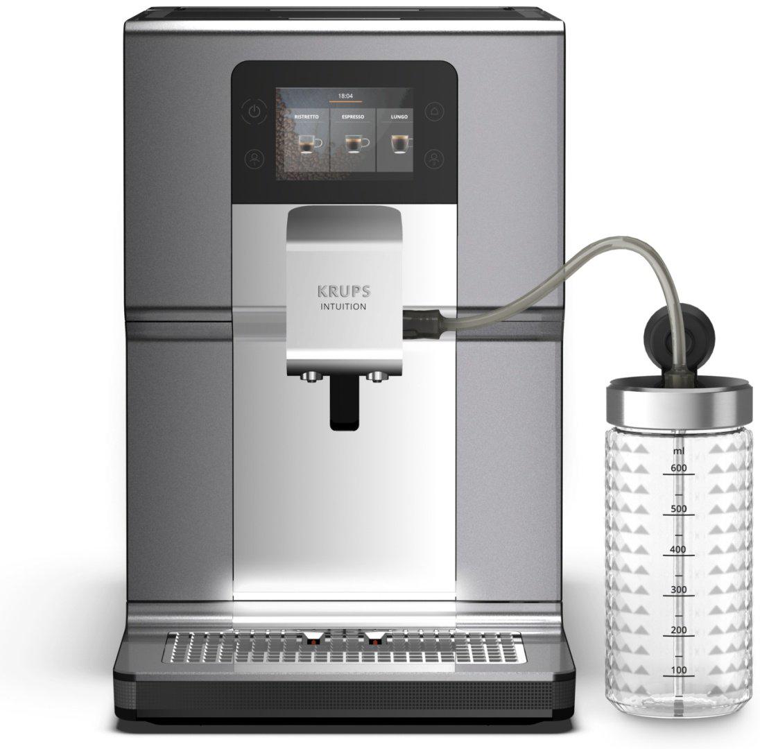 Кофемашина Krups Intuition Preference+ EA875E10 серебристый купить,NaN