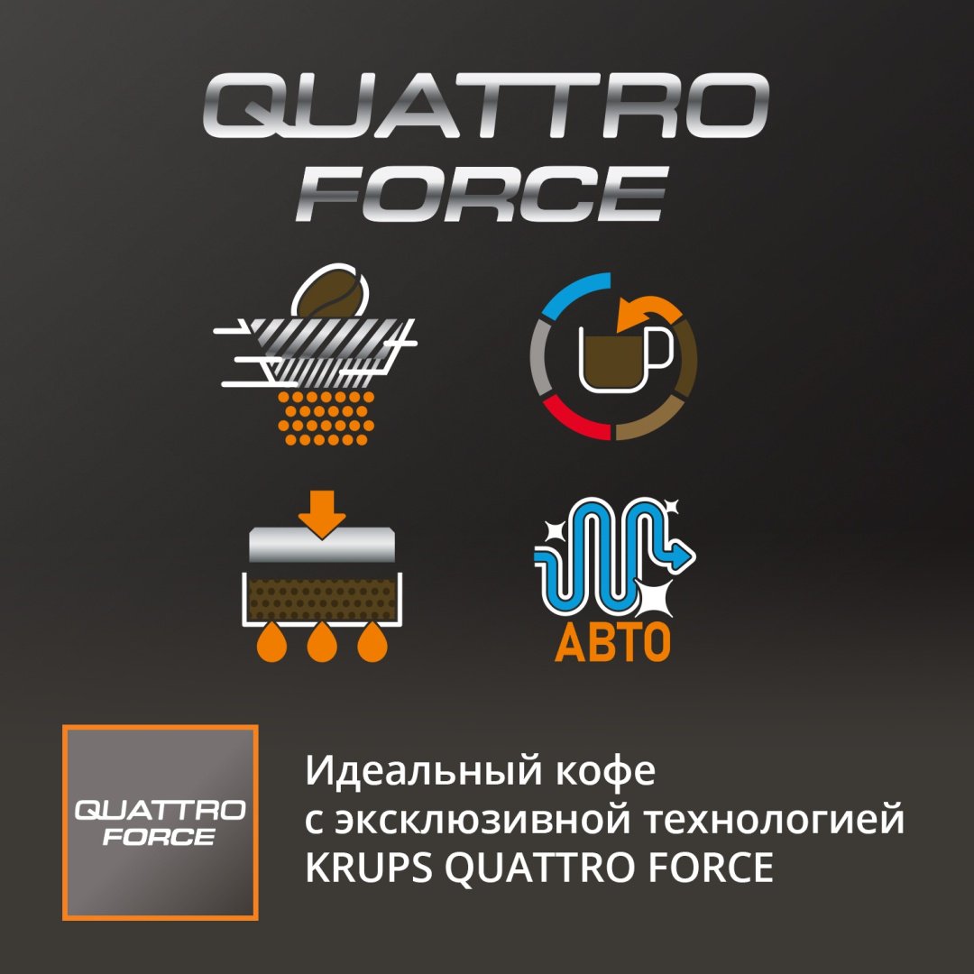 Кофемашина Krups Intuition Preference+ EA875E10 серебристый - ForteMarket Кофемашина Krups Intuition Preference+ EA875E10 серебристый купить,0