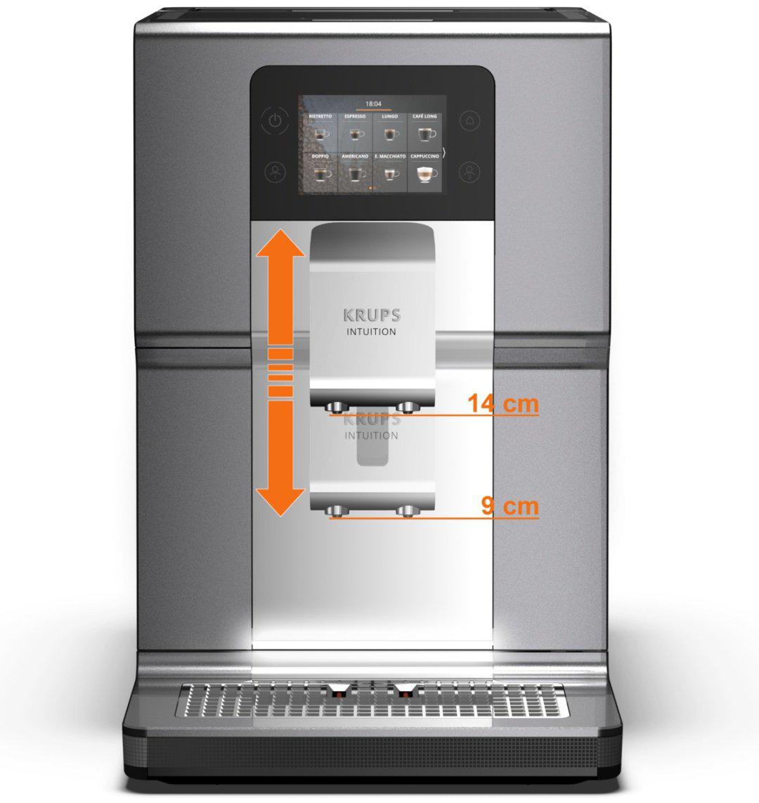 Кофемашина Krups Intuition Preference+ EA875E10 серебристый купить,NaN