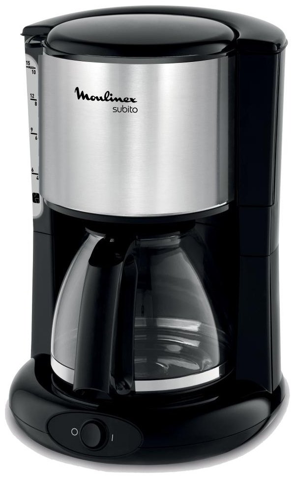 Кофеварка Moulinex FG360830 серебристый, черный