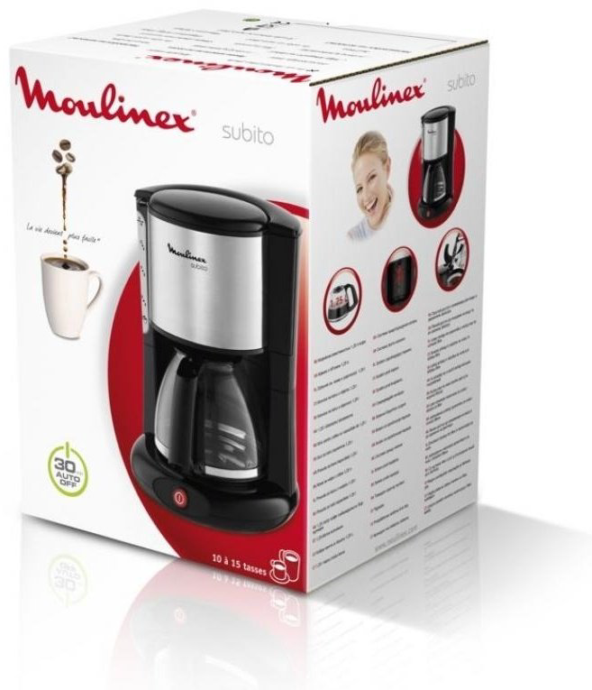 Кофеварка Moulinex FG360830 серебристый, черный купить,NaN