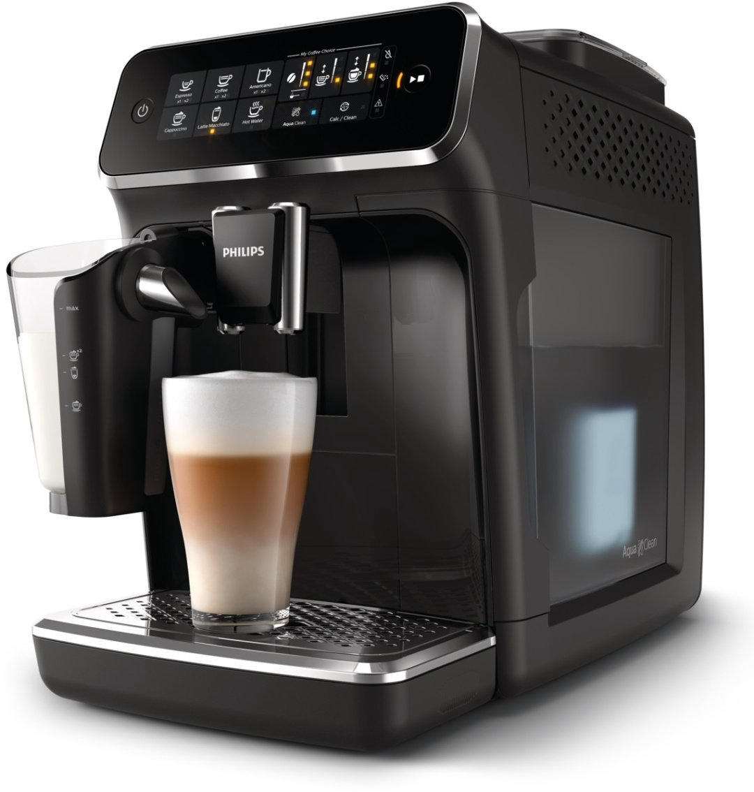 Кофемашина Philips LatteGo EP3241 черный купить,NaN