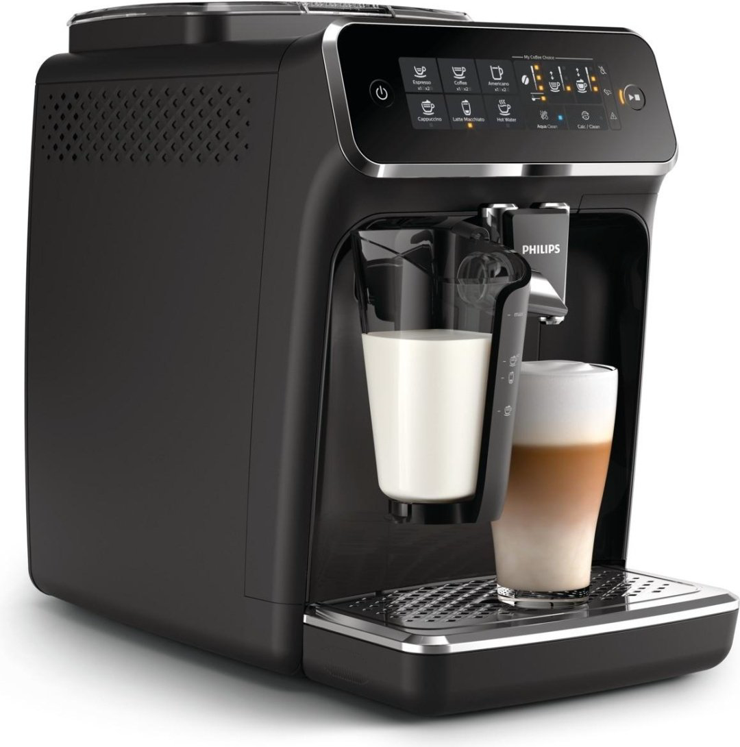 Кофемашина Philips LatteGo EP3241 черный купить,NaN