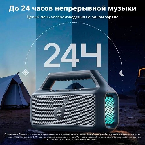 Портативная колонка Soundcore Boom 2 SCD-A3138061-GR A3138011 Black - ForteMarket Портативная колонка Soundcore Boom 2 SCD-A3138061-GR A3138011 Black купить,0