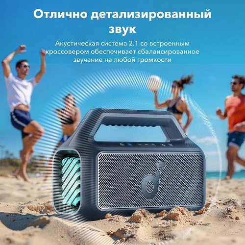 Портативная колонка Soundcore Boom 2 SCD-A3138061-GR A3138011 Black - ForteMarket Портативная колонка Soundcore Boom 2 SCD-A3138061-GR A3138011 Black купить,0