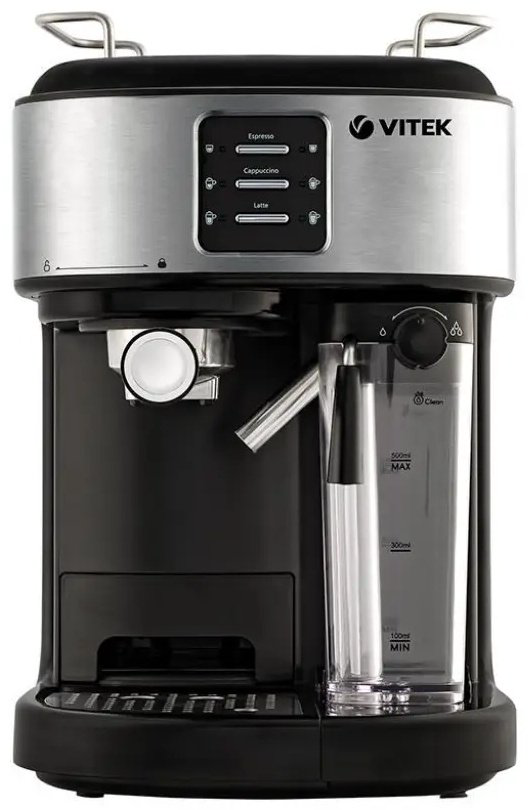 Кофемашина Vitek VT-8489 черный, стальной