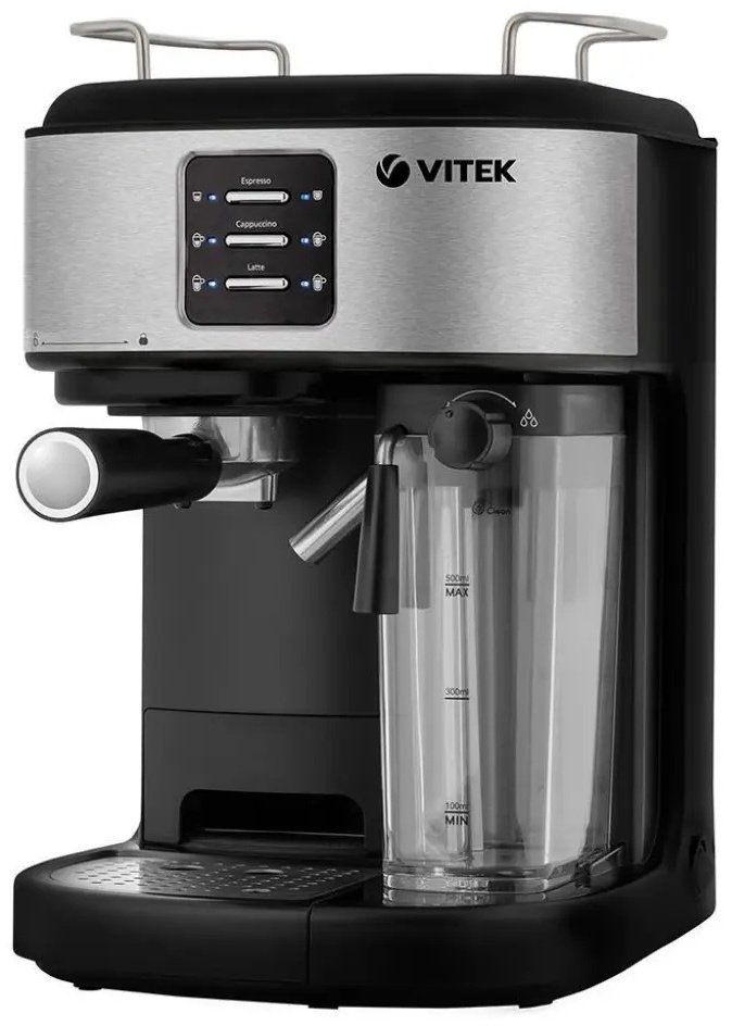 Кофемашина Vitek VT-8489 черный, стальной купить,0