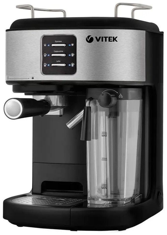 Кофемашина Vitek VT-8489 черный, стальной - ForteMarket Кофемашина Vitek VT-8489 черный, стальной купить,85890