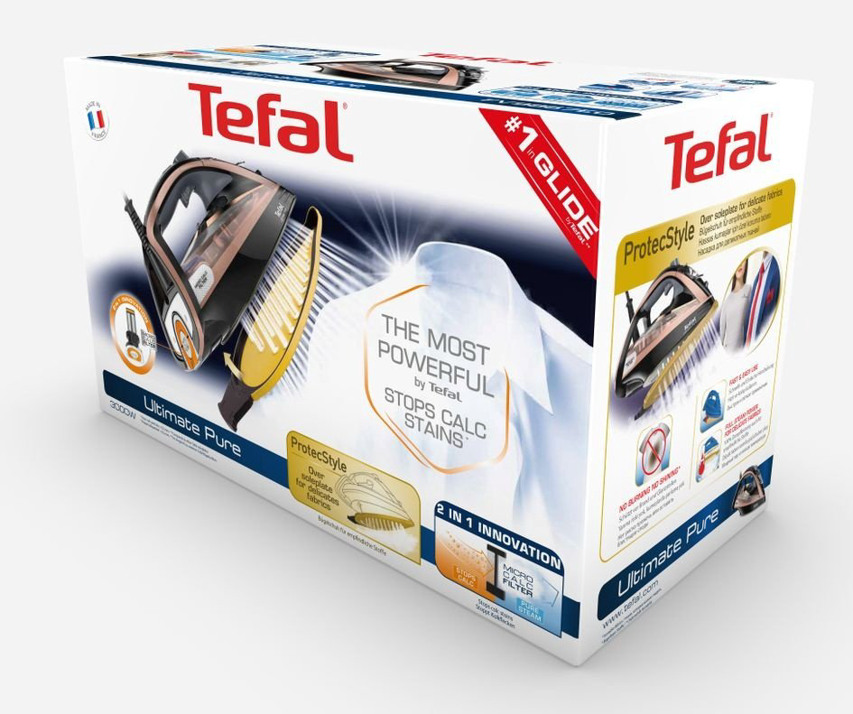 Утюг Tefal Ultimate Pure FV9867E0 черный купить,126285