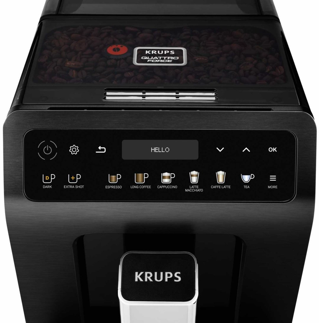 Кофемашина Krups Evidence Plus EA894810 черный купить,NaN