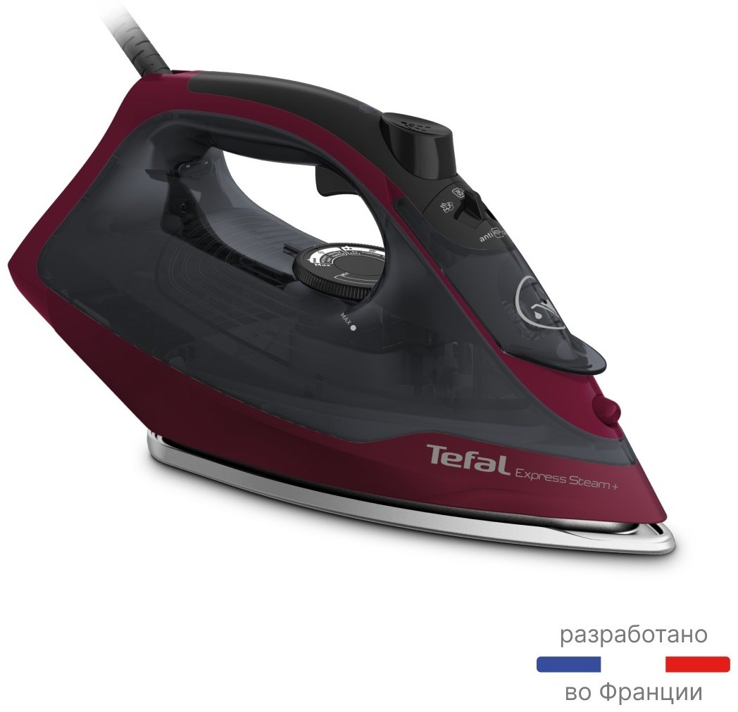 Утюг Tefal Express Steam FV2846E0 черный, красный купить,0