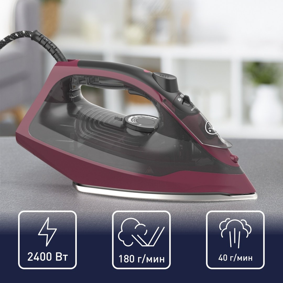 Утюг Tefal Express Steam FV2846E0 черный, красный купить,0