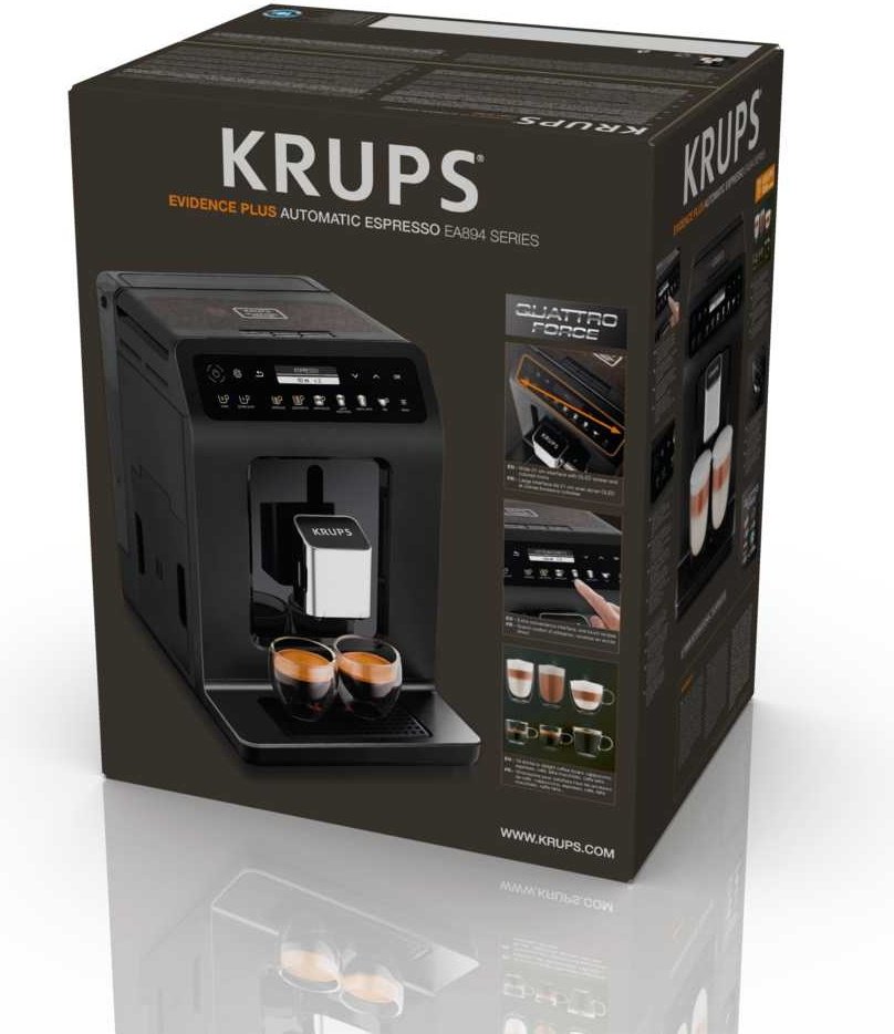 Кофемашина Krups Evidence Plus EA894810 черный купить,NaN