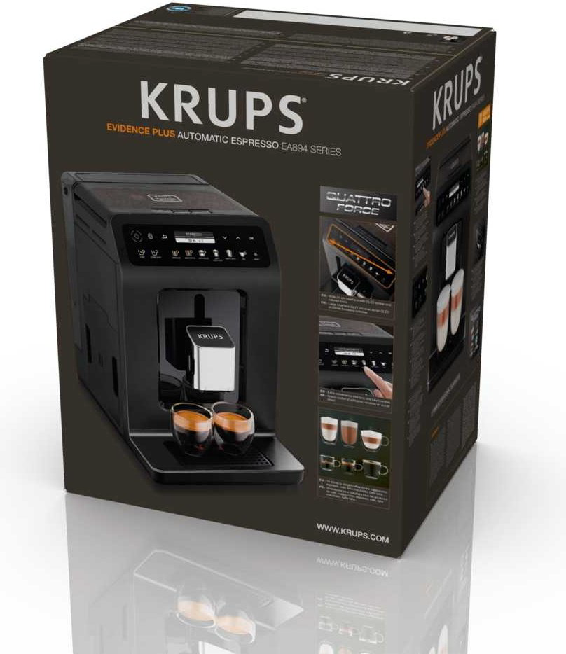 Кофемашина Krups Evidence Plus EA894810 черный купить,NaN