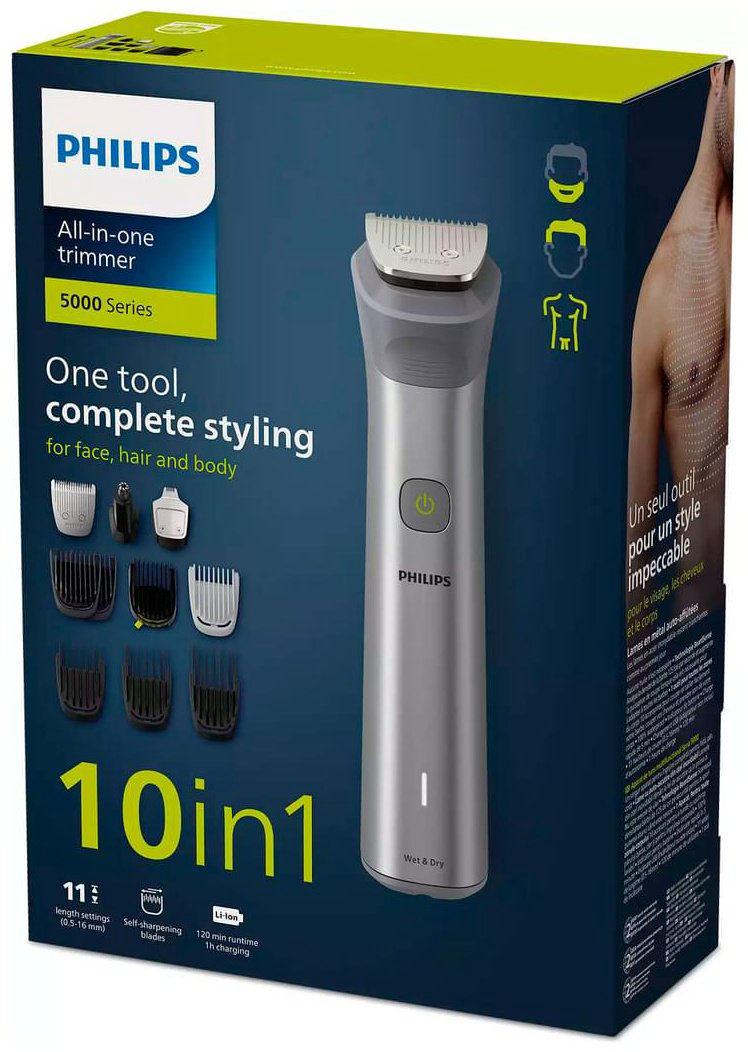 Philips триммер для стрижки, для бороды и усов, для носа, для ушей, для бровей MG-5920/15 купить,NaN