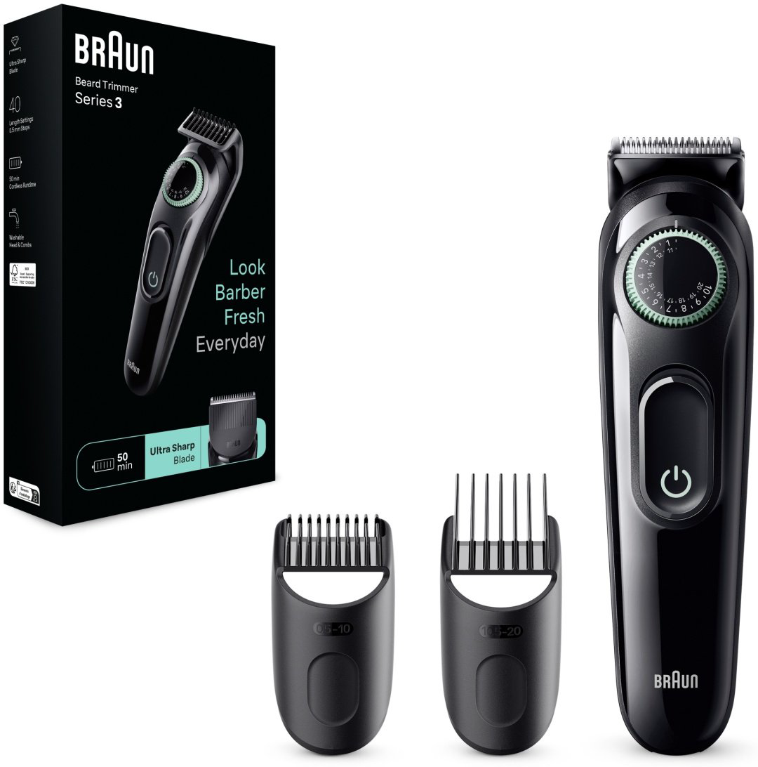 Braun триммер для бороды и усов BT3411