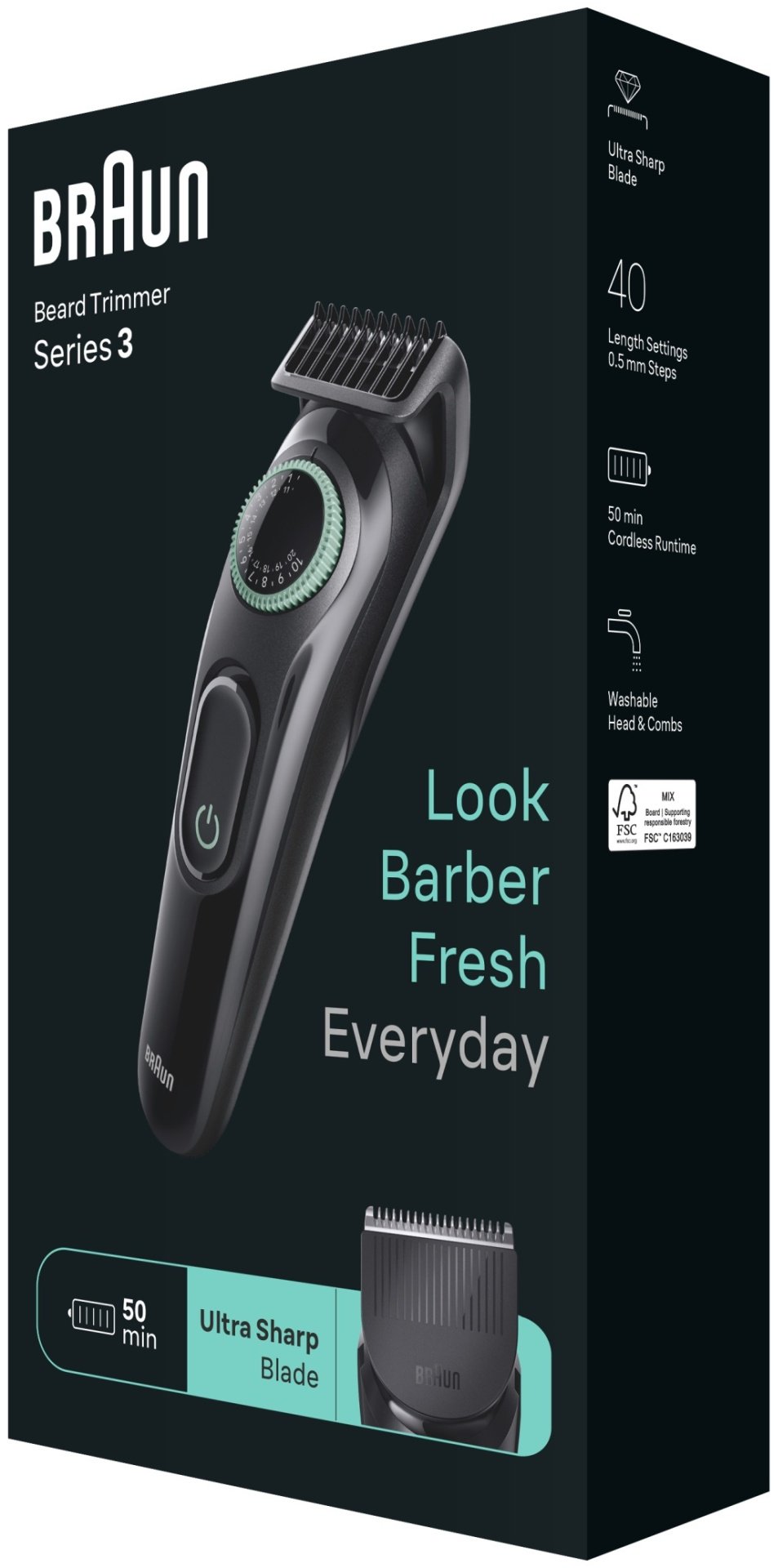 Braun триммер для бороды и усов BT3411 - ForteMarket Braun триммер для бороды и усов BT3411 купить,0