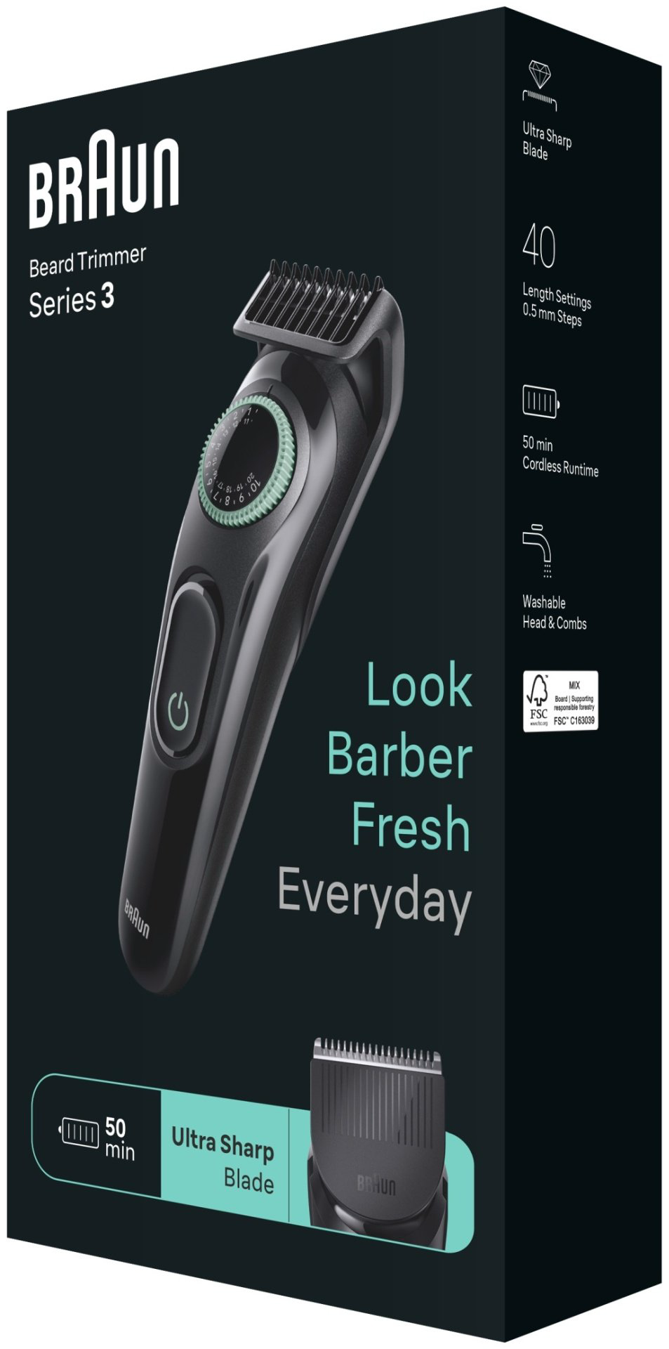 Braun триммер для бороды и усов BT3411 купить,NaN