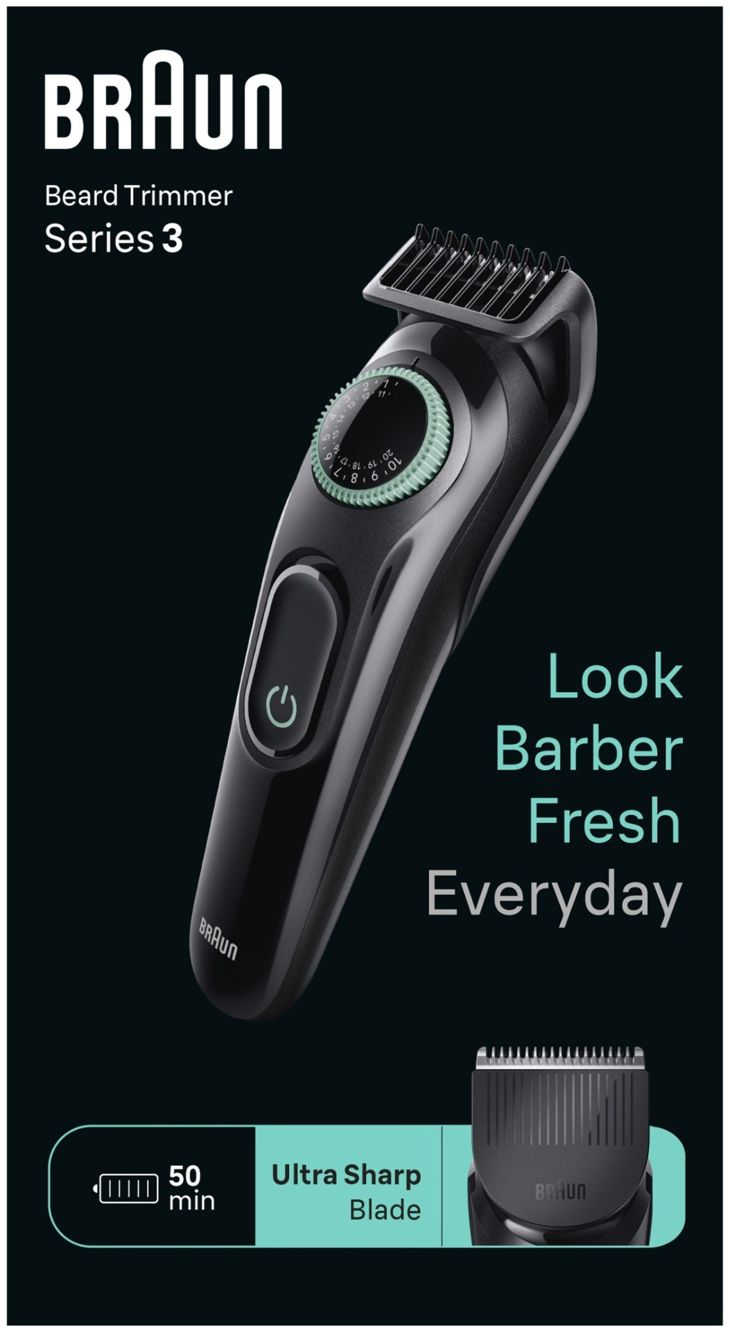Braun триммер для бороды и усов BT3411 купить,NaN
