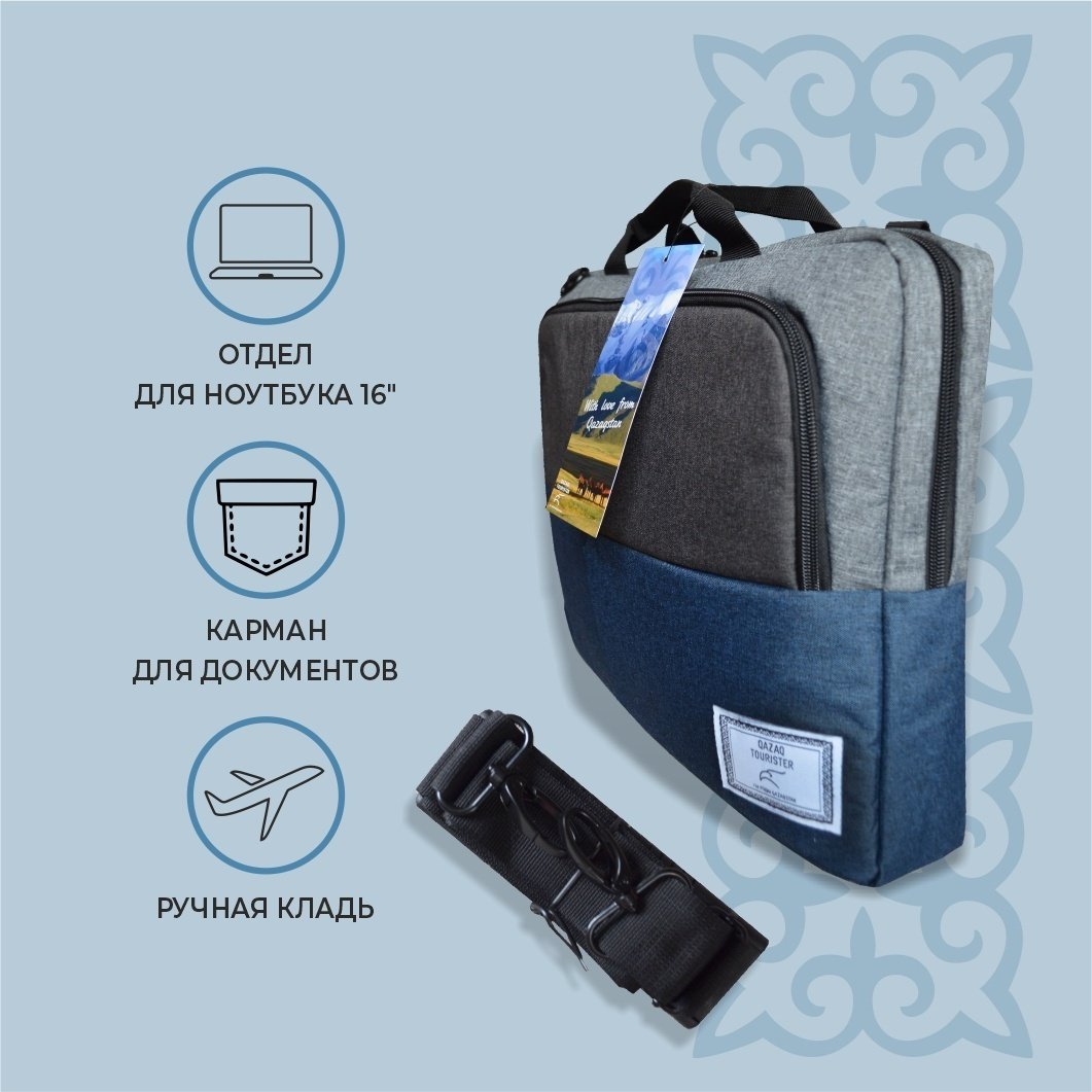 Сумка QAZAQ TOURISTER QT-004 до 15.6" серый купить,0